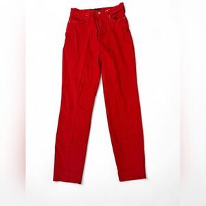 Versace Jeans Collection Vibrant Red Denim Pants